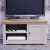 Diamond Grey Painted 1 Door TV Cabinet