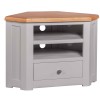 Diamond Grey Painted Corner TV Cabinet