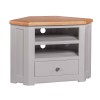 Diamond Grey Painted Corner TV Cabinet