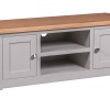 Diamond Grey Painted 2 Door TV Cabinet
