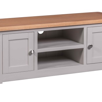 Diamond Grey Painted 2 Door TV Cabinet