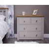 Diamond Grey Painted 2 + 2 Chest of Drawers