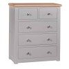 Diamond Grey Painted 2 over 3 Chest of Drawers