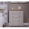 Diamond Grey Painted 2 over 3 Chest of Drawers