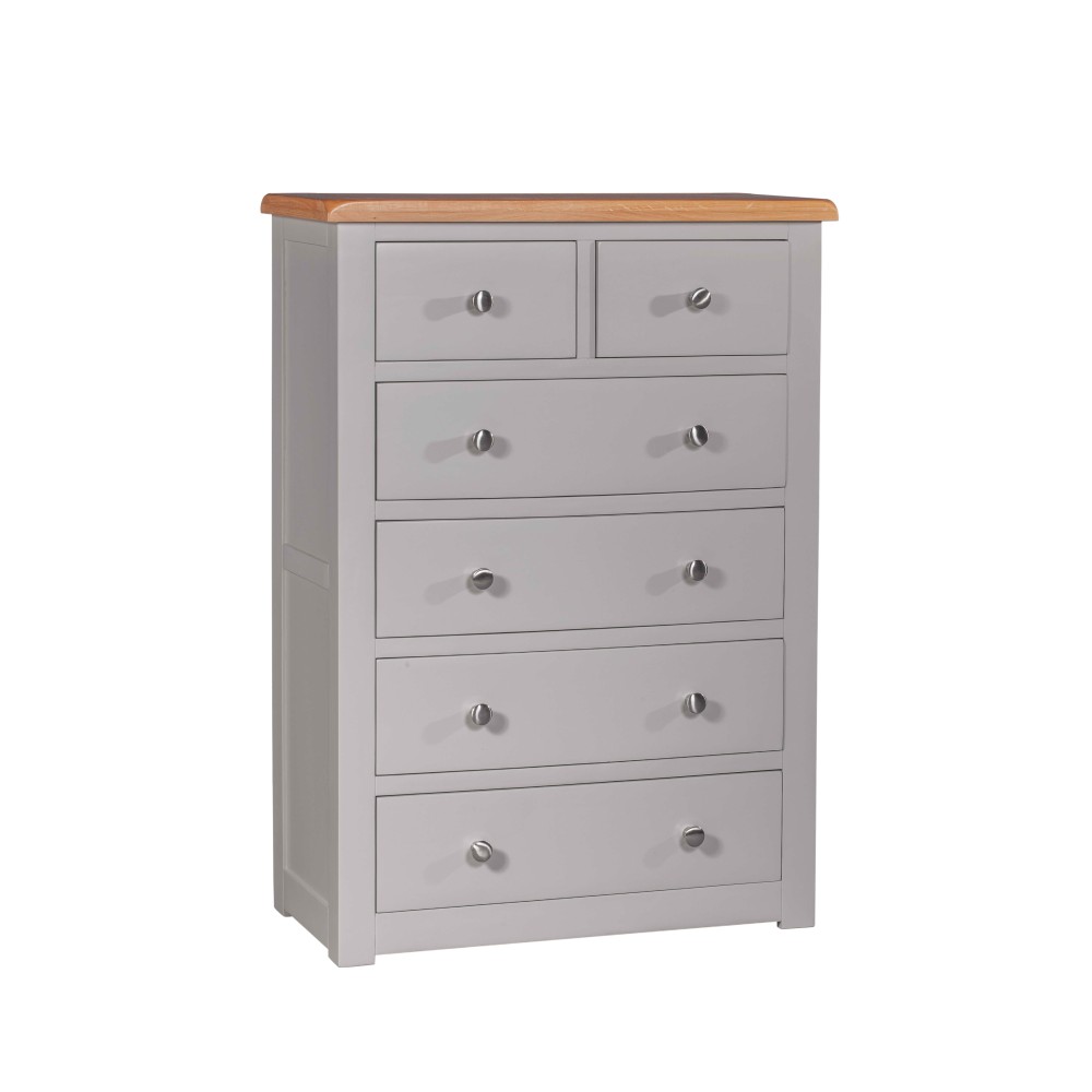 Diamond Grey Painted 2 over 4 Chest of Drawers