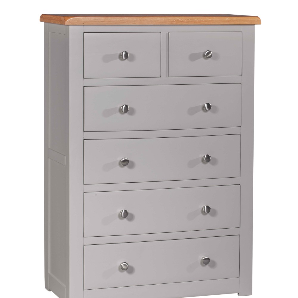 Diamond Grey Painted 2 over 4 Chest of Drawers