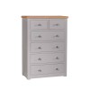 Diamond Grey Painted 2 over 4 Chest of Drawers