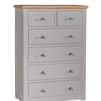 Diamond Grey Painted 2 over 4 Chest of Drawers