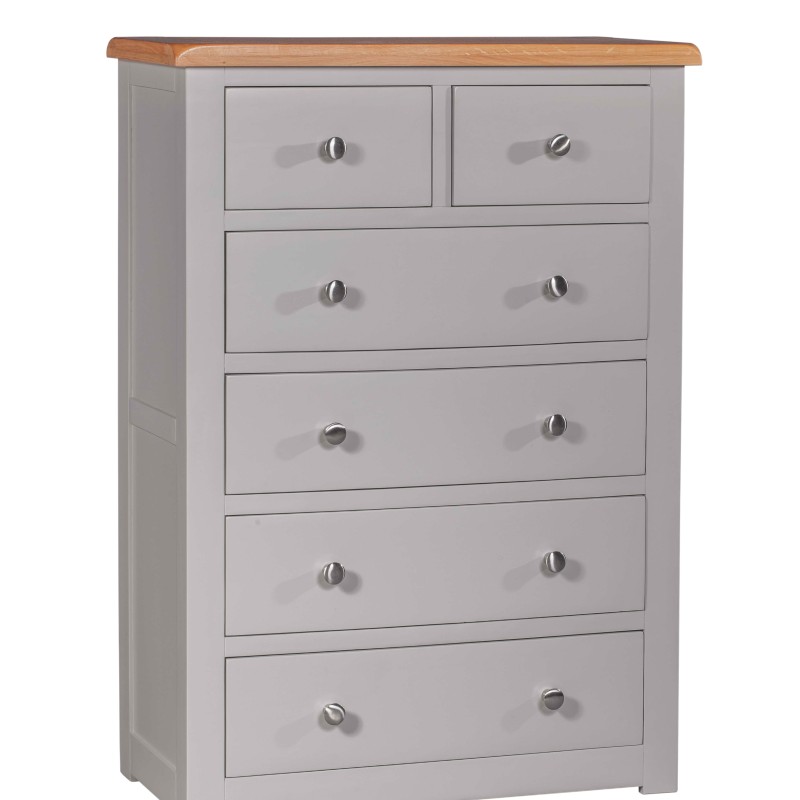 Diamond Grey Painted 2 over 4 Chest of Drawers