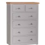 Diamond Grey Painted 2 over 4 Chest of Drawers
