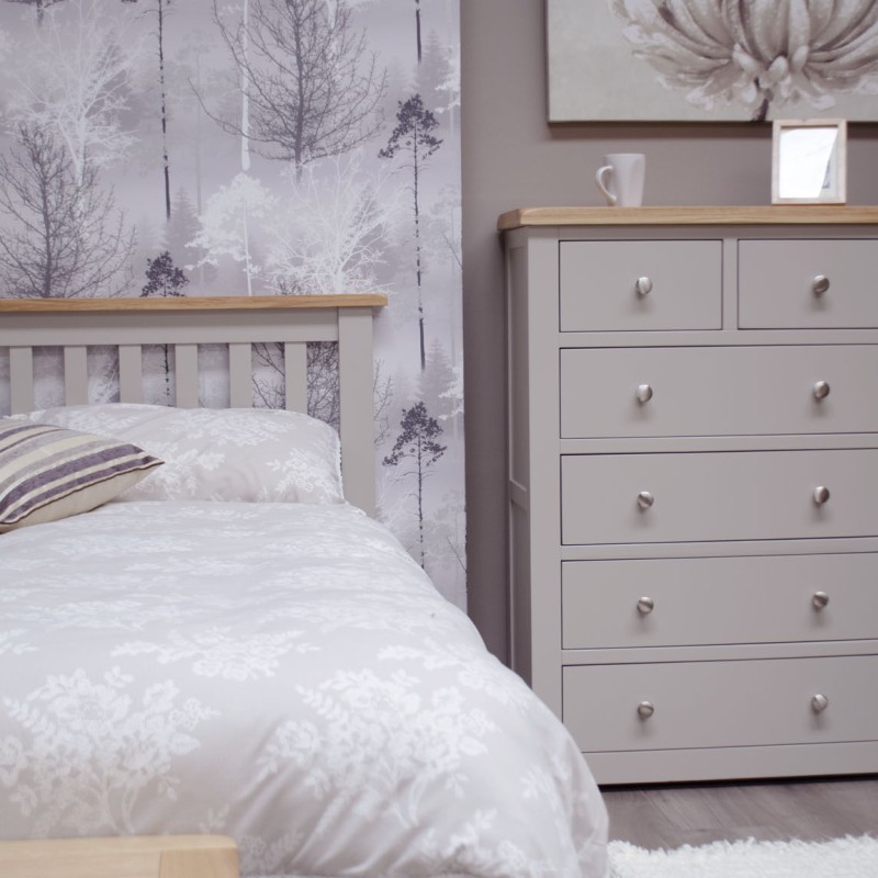 Diamond Grey Painted 2 over 4 Chest of Drawers