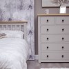 Diamond Grey Painted 2 over 4 Chest of Drawers