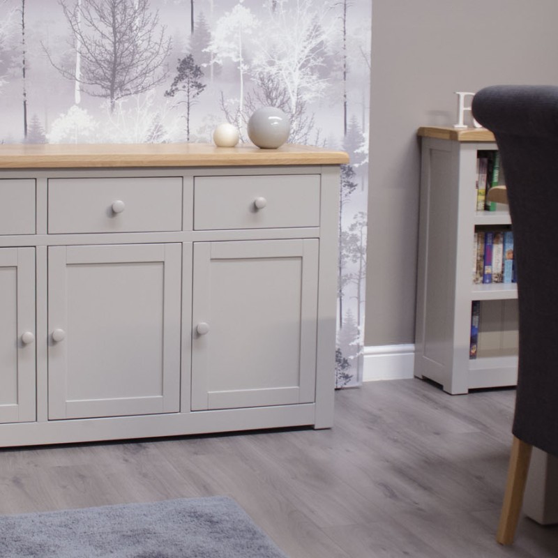 Diamond Grey Painted Large Sideboard