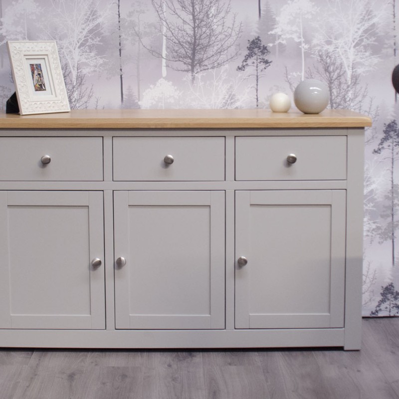 Diamond Grey Painted Large Sideboard