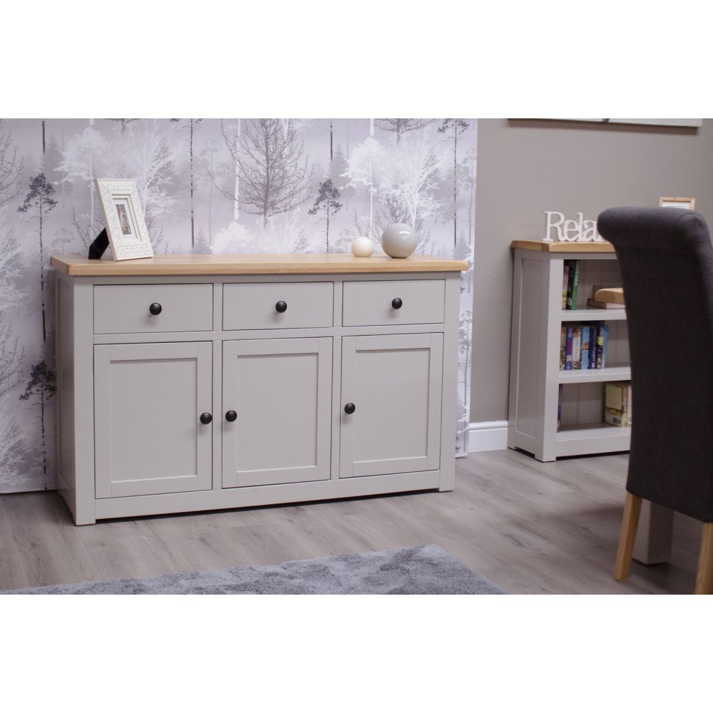 Diamond Grey Painted Large Sideboard