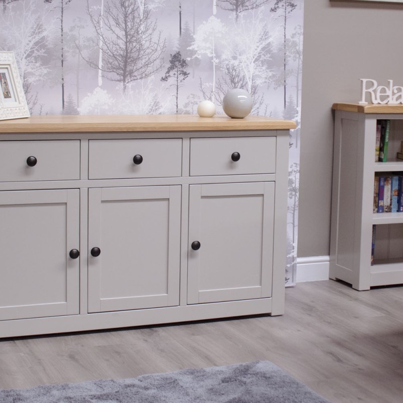 Diamond Grey Painted Large Sideboard