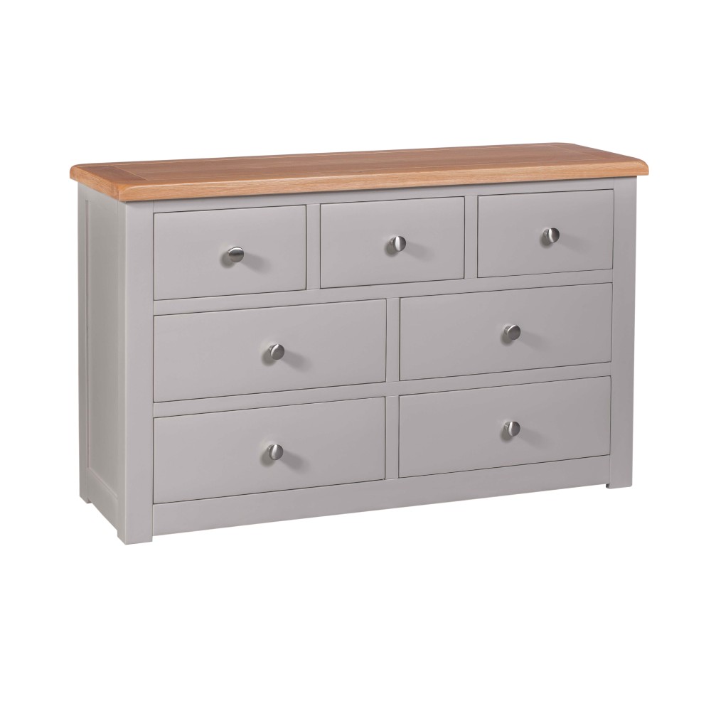 Diamond Grey Painted 7 Drawer Multi Chest