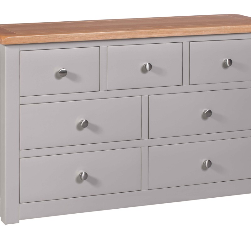 Diamond Grey Painted 7 Drawer Multi Chest