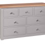 Diamond Grey Painted 7 Drawer Multi Chest