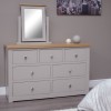 Diamond Grey Painted 7 Drawer Multi Chest