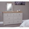 Diamond Grey Painted 7 Drawer Multi Chest