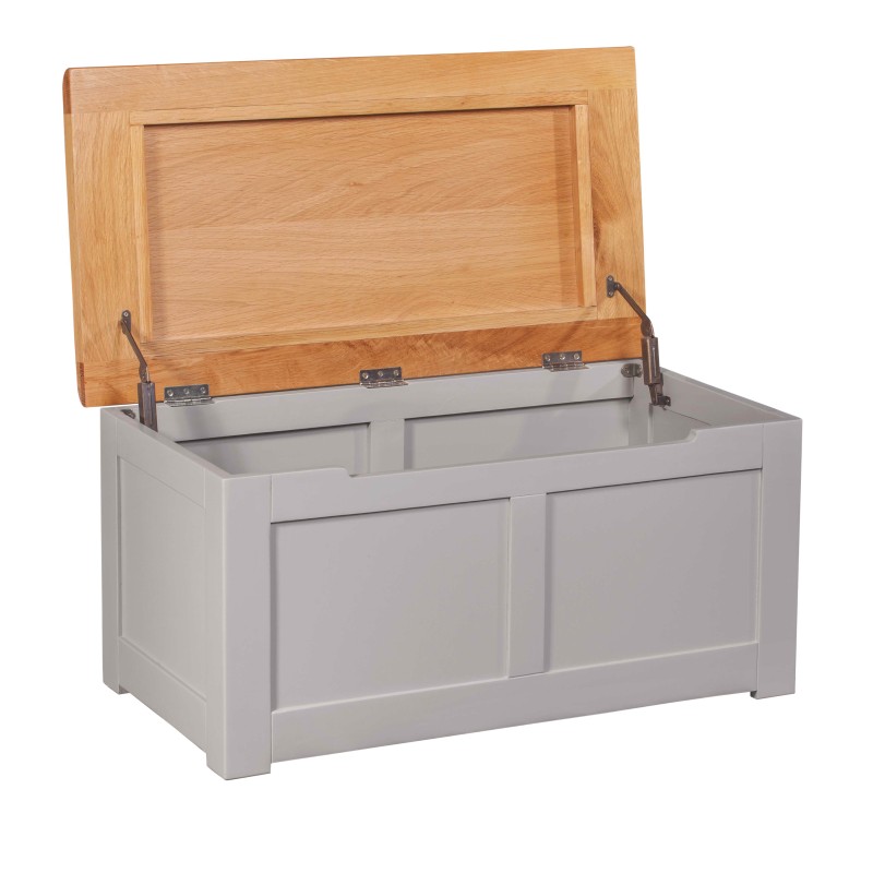 Diamond Grey Painted Blanket Box