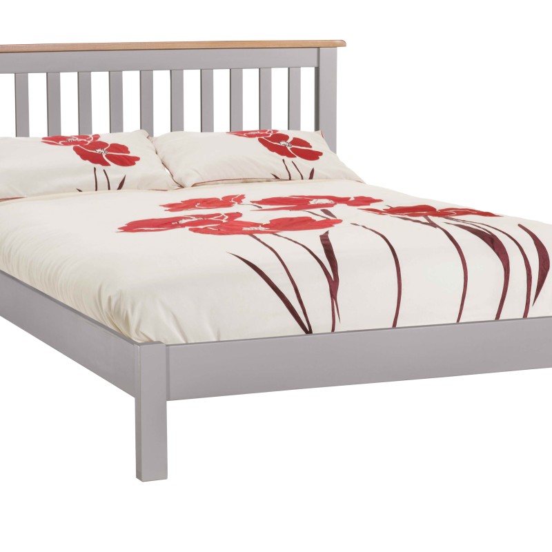 Diamond Grey Painted Double Bed
