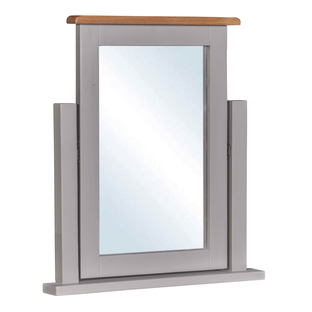 Diamond Grey Painted Dressing Table Mirror