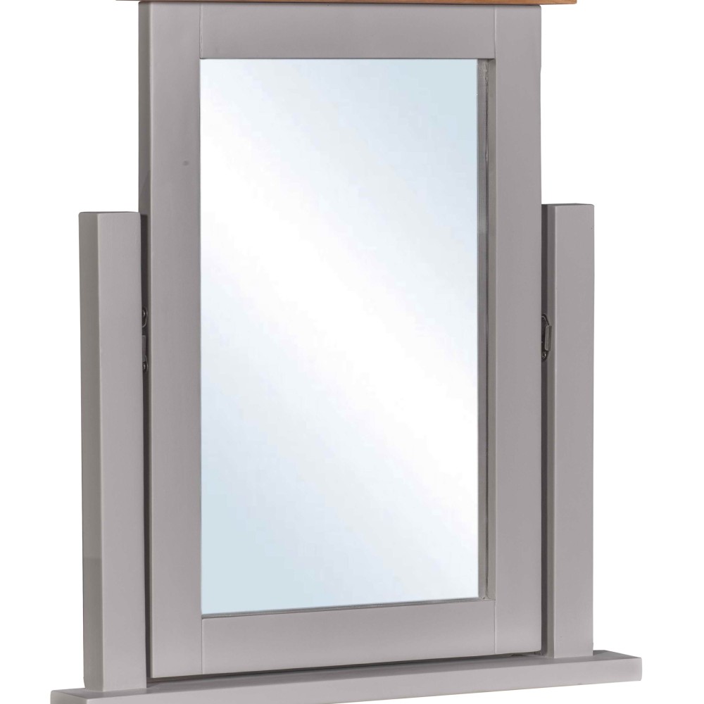 Diamond Grey Painted Dressing Table Mirror