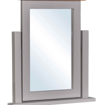 Diamond Grey Painted Dressing Table Mirror