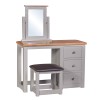 Diamond Grey Painted Dressing Table & Stool