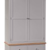 Diamond Grey Painted Gents Double Wardrobe