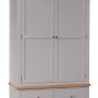 Diamond Grey Painted Gents Double Wardrobe