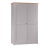 Diamond Grey Painted Ladies Double Wardrobe