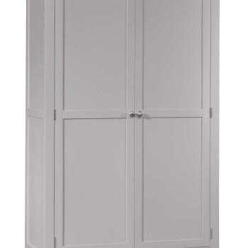 Diamond Grey Painted Ladies Double Wardrobe