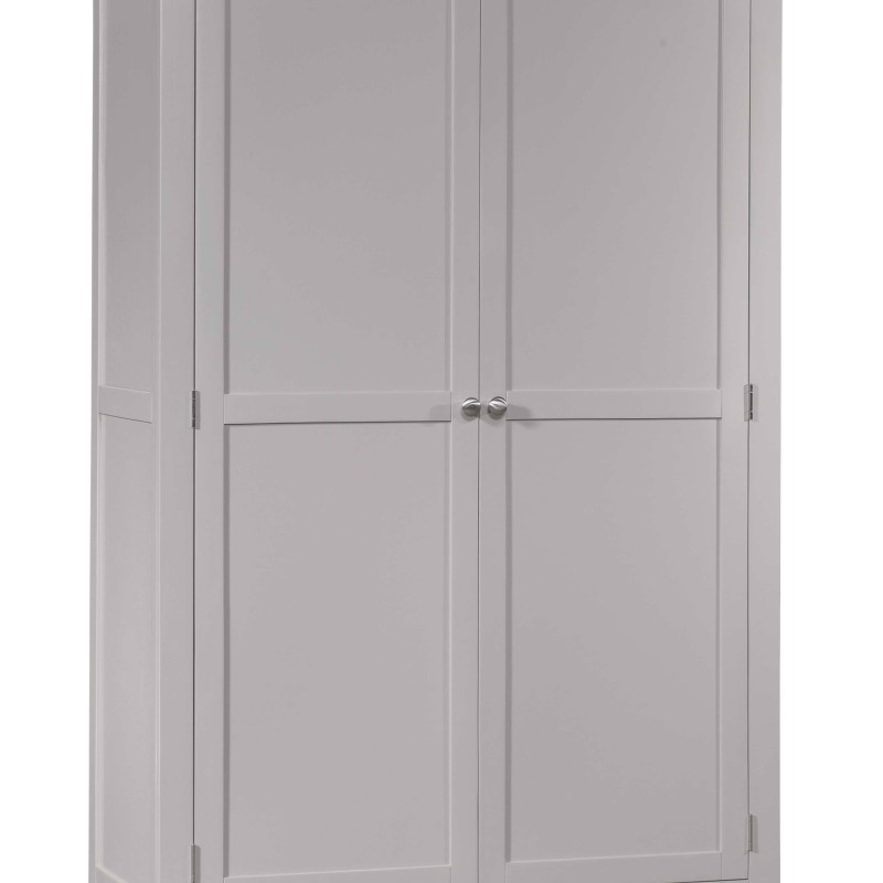 Diamond Grey Painted Ladies Double Wardrobe