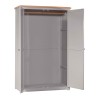 Diamond Grey Painted Ladies Double Wardrobe