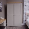 Diamond Grey Painted Ladies Double Wardrobe