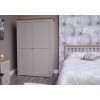 Diamond Grey Painted Ladies Double Wardrobe