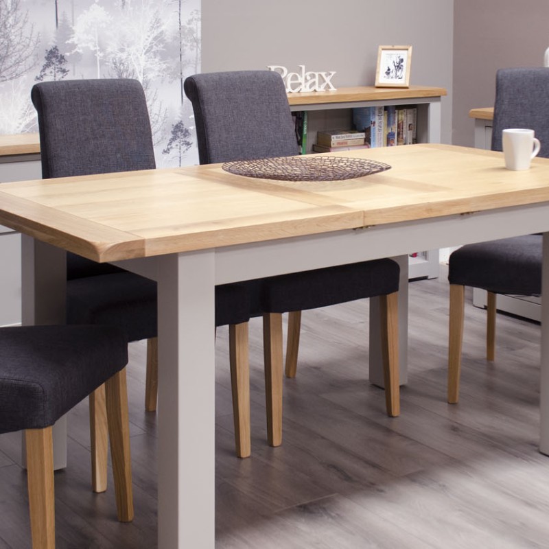 Diamond Grey Painted Medium Extending Dining Table