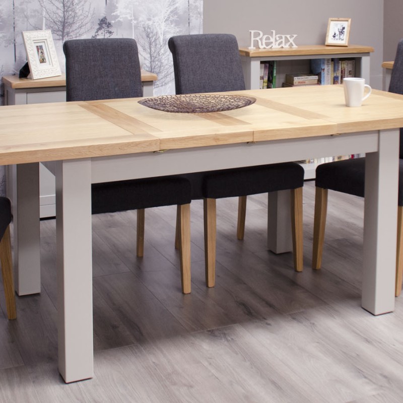 Diamond Grey Painted Medium Extending Dining Table