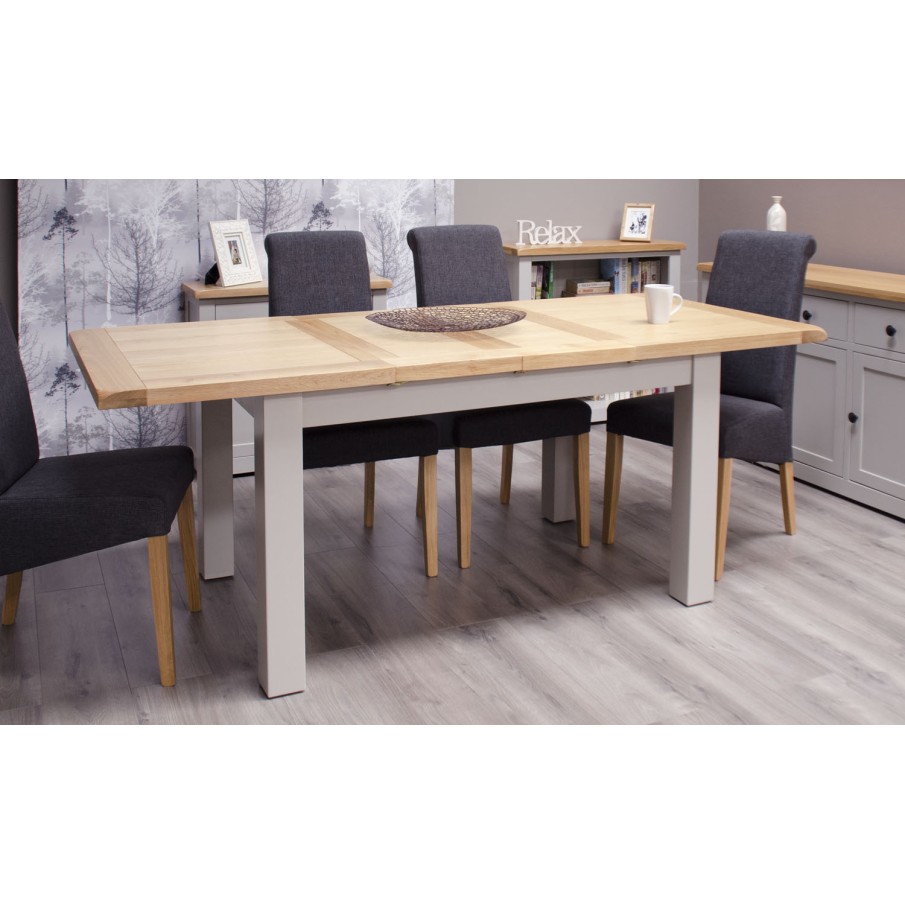 Diamond Grey Painted Medium Extending Dining Table