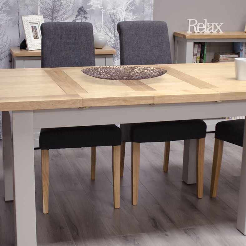 Diamond Grey Painted Medium Extending Dining Table