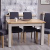Diamond Grey Painted Small Extending Dining Table
