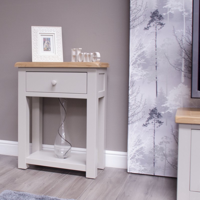 Diamond Grey Painted Small Hall Console Table
