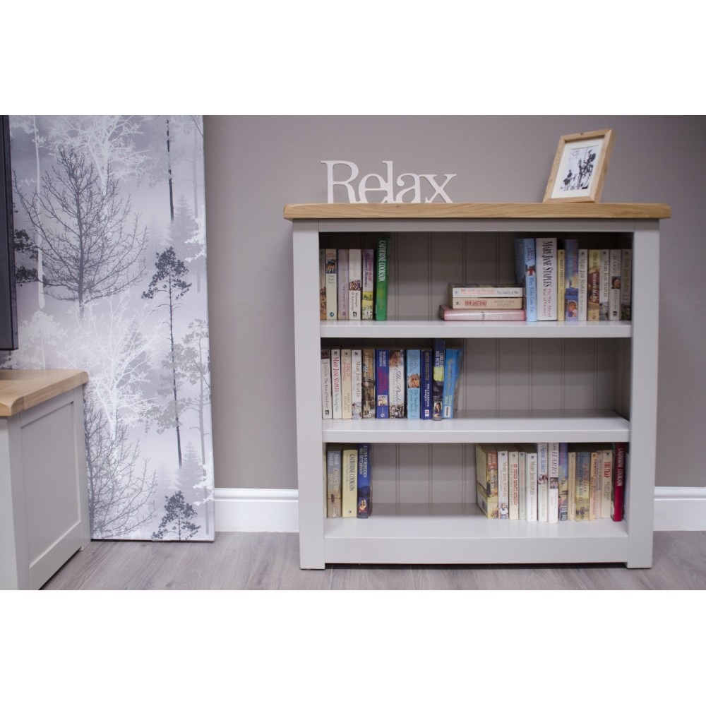 Diamond Grey Painted Small Bookcase