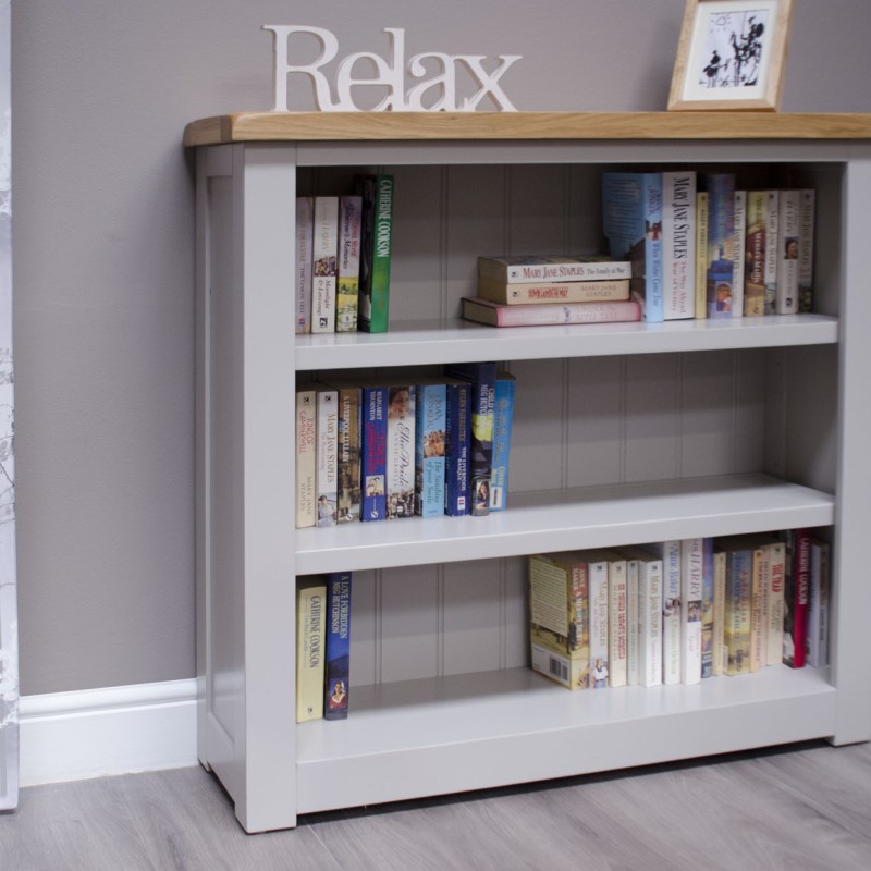 Diamond Grey Painted Small Bookcase