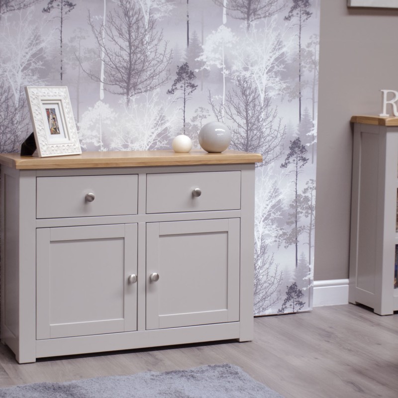 Diamond Grey Painted Small Sideboard