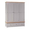 Diamond Grey Painted Triple Wardrobe