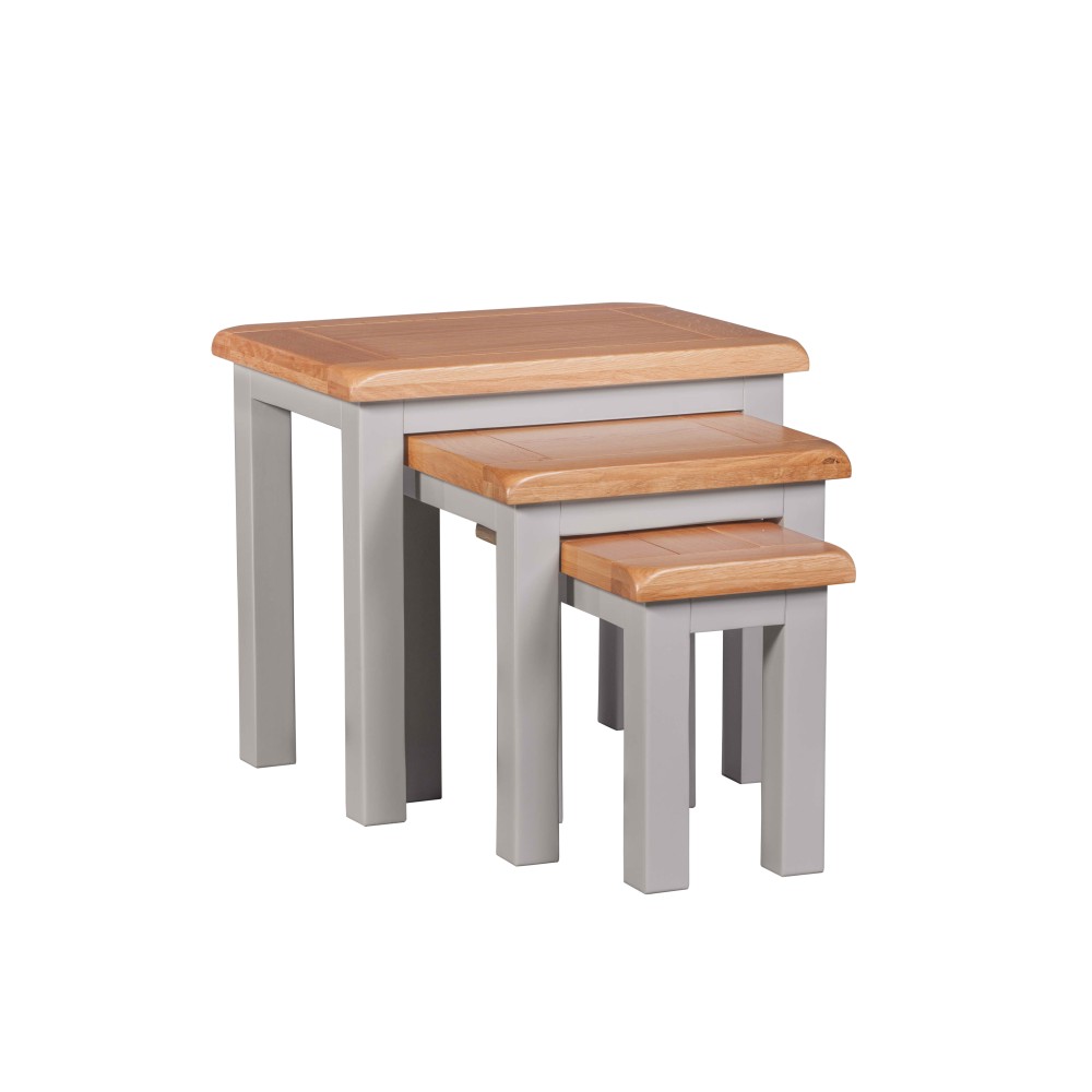 Diamond Grey Painted Nest of Tables